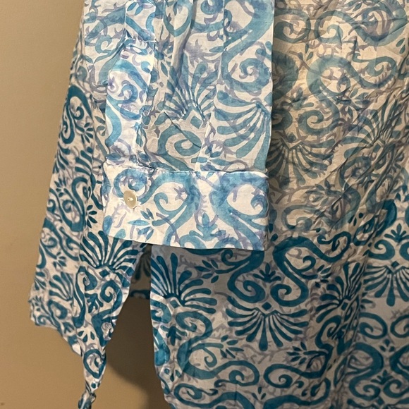 Roberta Roller Rabbit Medium Cotton Silk Blend Tunic/Beach Cover - Picture 3 of 8